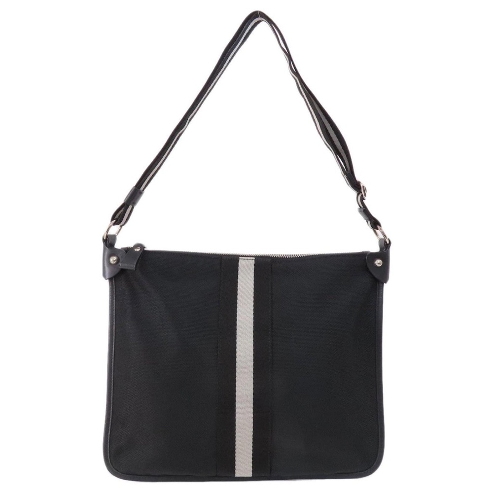 Bally Canvas Black Shoulder Bag